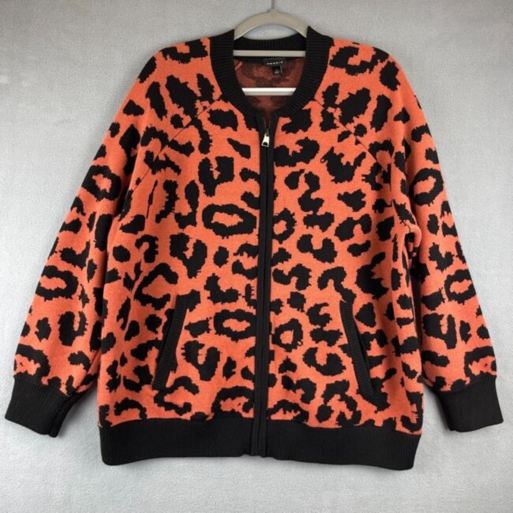 Leopard Print Zip-Up Jacket - image 2